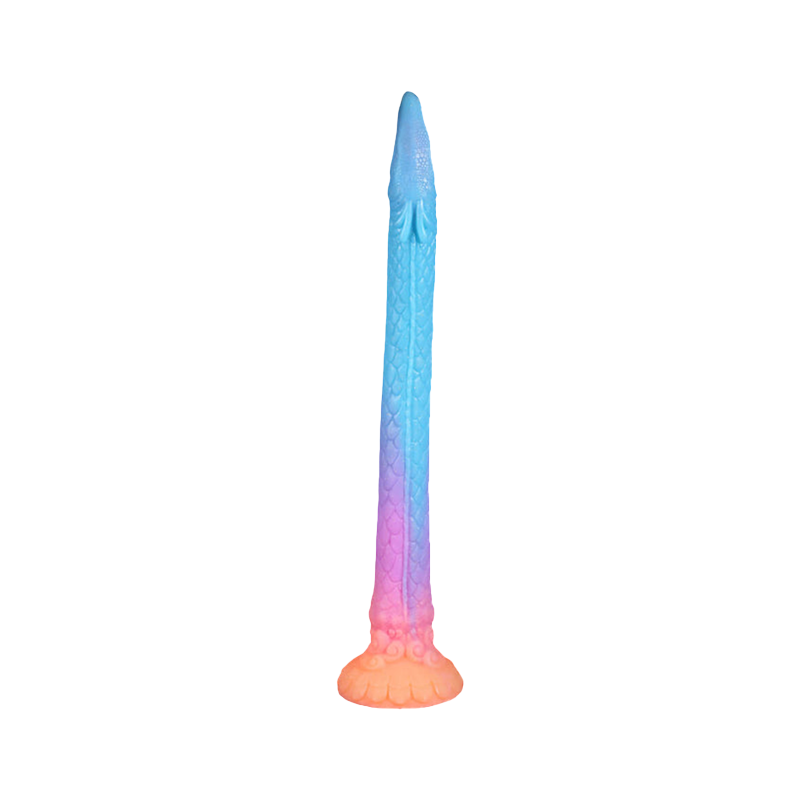 LONG ANAL DILDO MONSTER SILICONE 18 INCH GLOW IN THE DARK