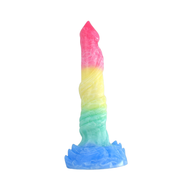 LONG DILDO ANAL SILICONE 9 INCH COLORFUL