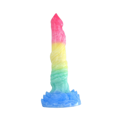 LONG DILDO ANAL SILICONE 9 INCH COLORFUL