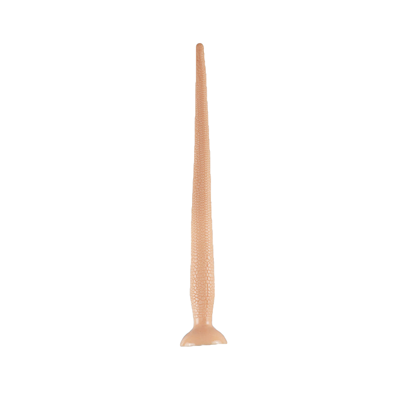 LONG DILDO ANAL SUCTION 22 INCH BLACK TAPERED