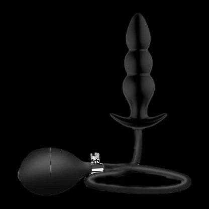 MALE ANAL DILDO SILICONE BEADED 4 INCH