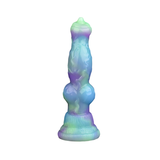 DILDO POUR CHIEN NOUÉ 7 POUCES COULEUR LOTUS