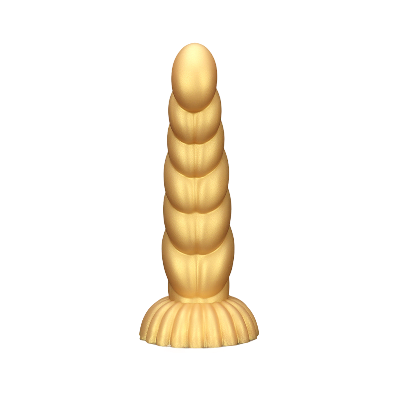 DILDO NOUÉ ÉNORME SILICONE 10 POUCES OR