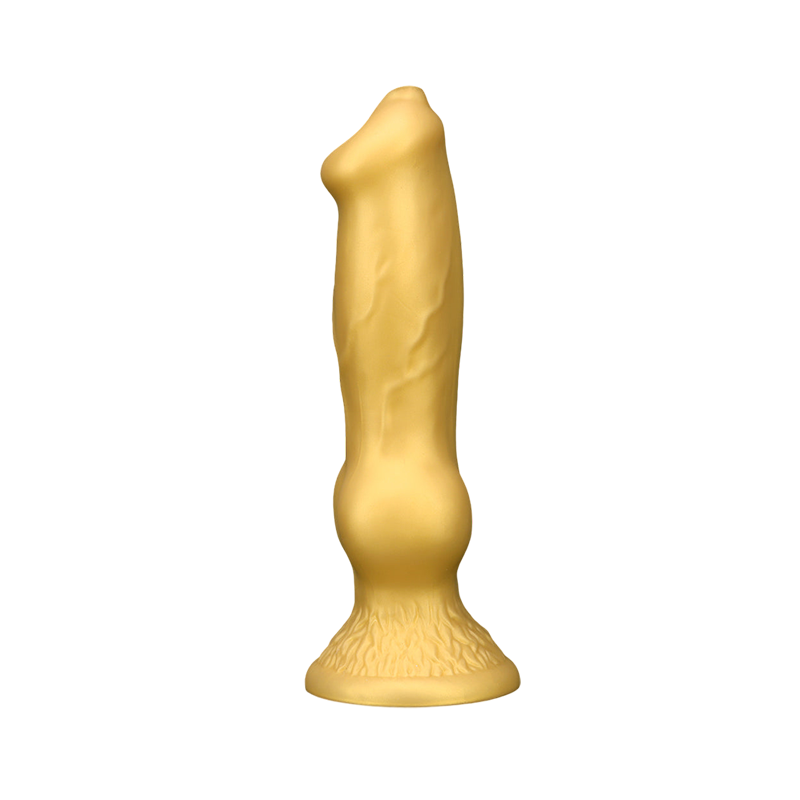 DILDO POUR CHIEN ÉNORME SILICONE 13 POUCES OR