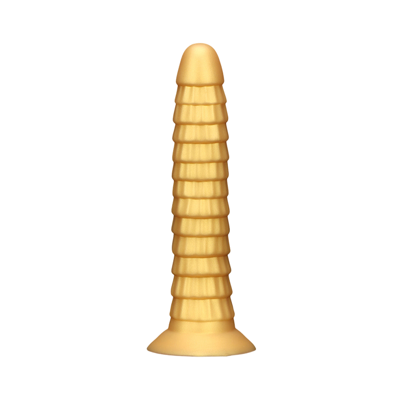 DILDO NOUÉ ÉNORME SILICONE 15 POUCES OR