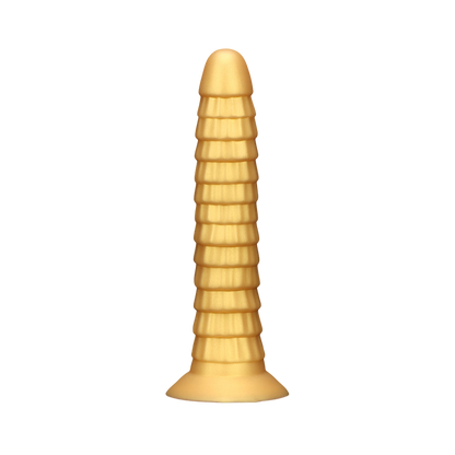 DILDO NOUÉ ÉNORME SILICONE 15 POUCES OR