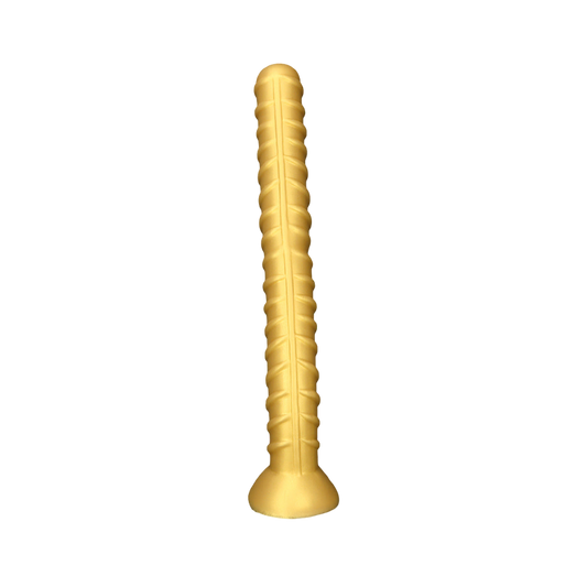 HUGE ANAL TOYS SILICONE 25 INCH GOLD