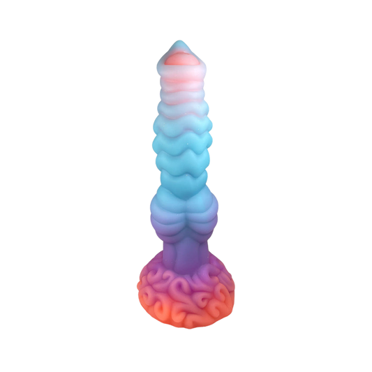 DILDO ANAL EN SILICONE POUR CHIEN 10 POUCES NOUÉ