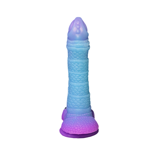 Gode ​​Monstre Noué Silicone 9 pouces Lumineux