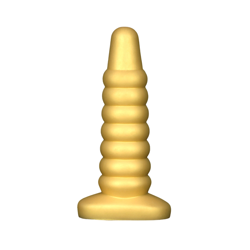 DILDO NOUÉ SILICONE ÉTRANGE 13 NCH GÉANT OR