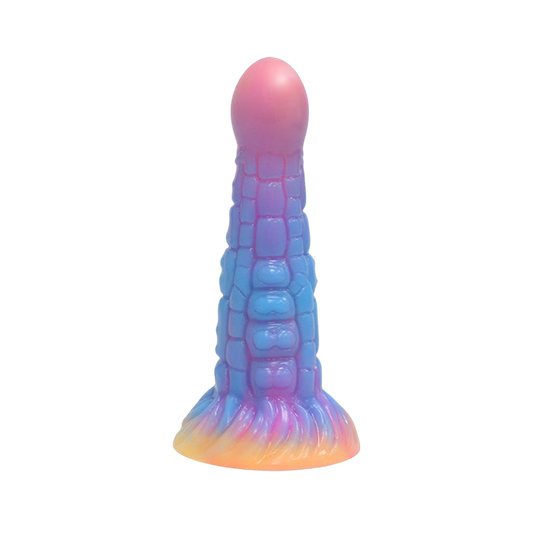 Gode ​​Monstre en Silicone Noué 7 pouces Brille dans le Noir