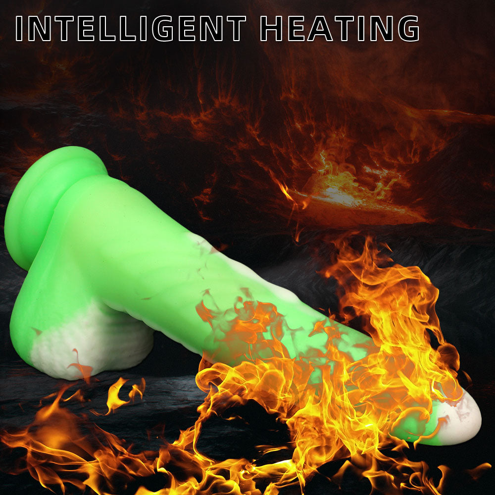 REALISTIC DILDO ANAL VIBRATING SILICONE 10 INCH GREEN