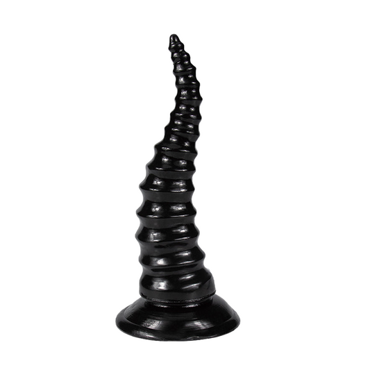 MONSTER ANAL DILDO 7 INCH BLACK SUCTION