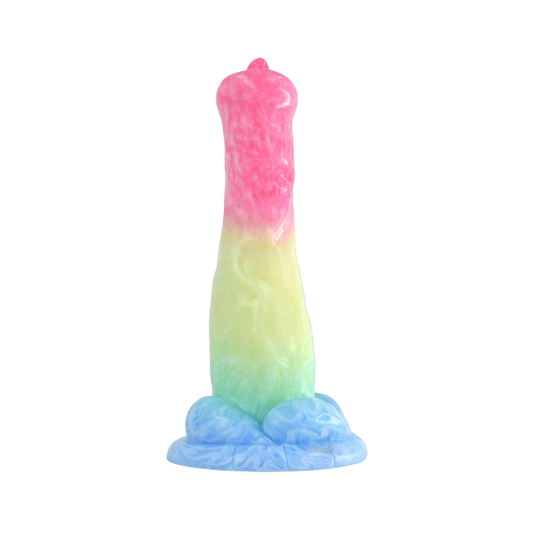 Gode ​​Monstre Brille Dans Le Noir En Silicone 7 Pouces Raindow