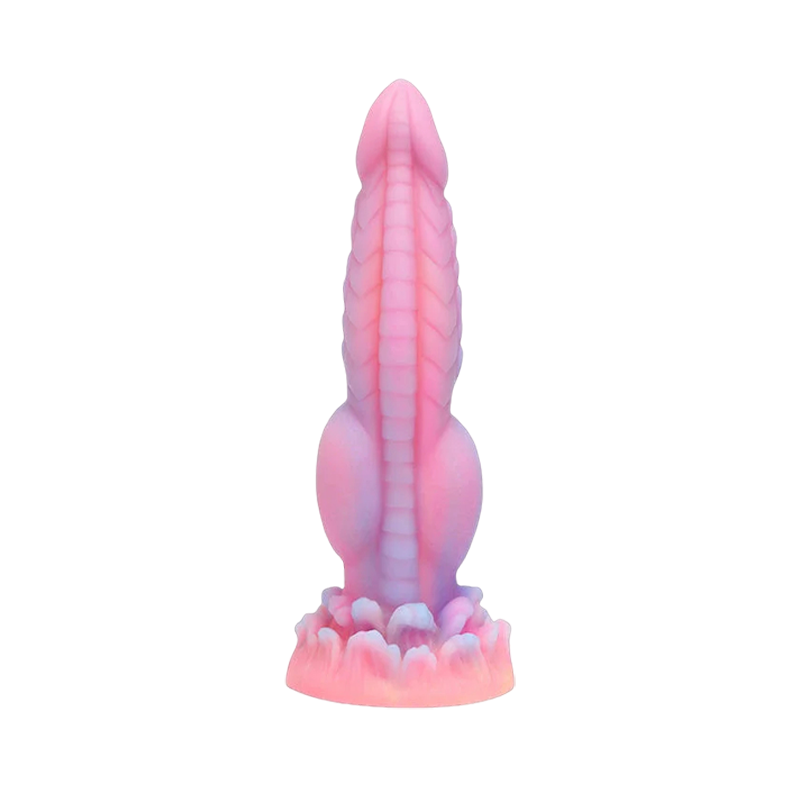 MONSTER DILDO ANAL GLOW IN THE DARK SILICONE 8 INCH TRAINER