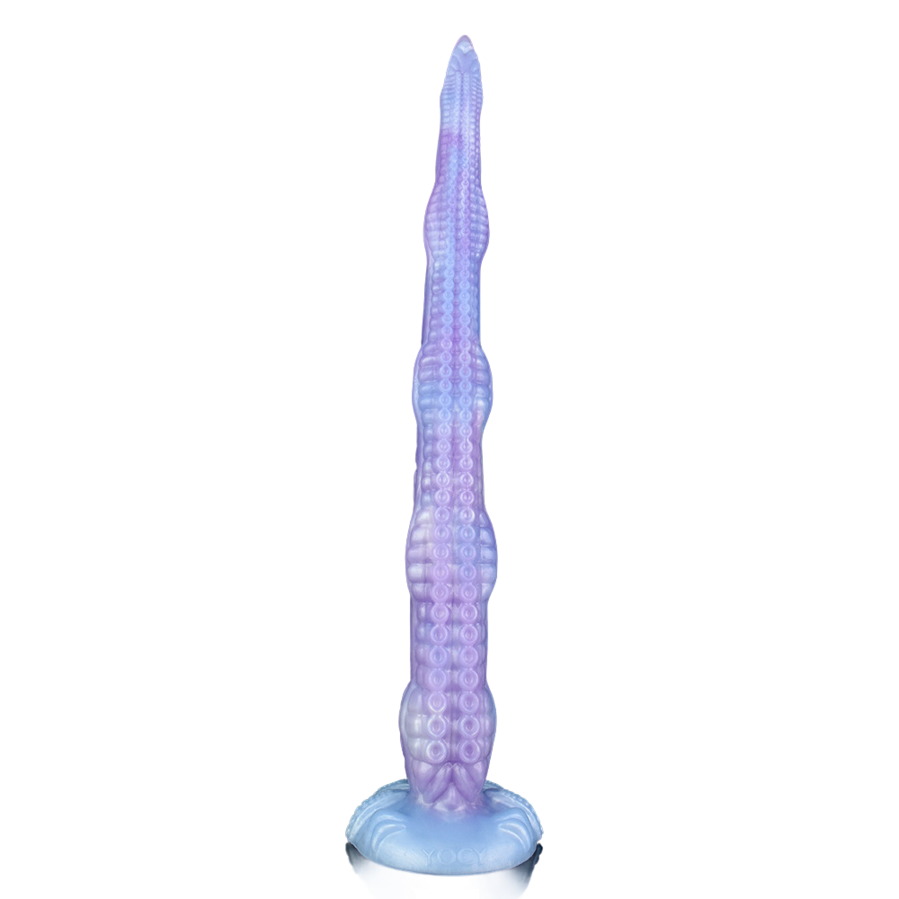 MONSTER DILDO ANAL LONG SILICONE 21 INCH PURPLE SOFT