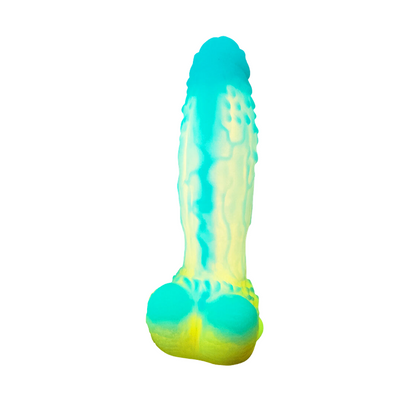 MONSTER DILDO ANAL SILICONE 10 INCH GLOW IN THE DARK