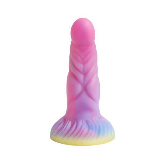 Gode ​​Monstre en Silicone Noué 7 pouces Brille dans le Noir