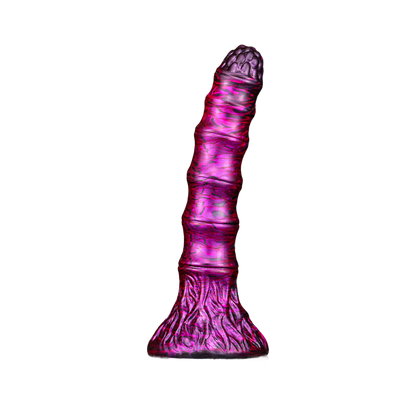 DILDO NOUÉ MONSTRE SILICONE 7 POUCES VIOLET