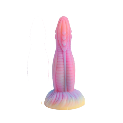 DILDO NOUÉ MONSTRE EN SILICONE 8 POUCES BRILLE DANS LE NOIR
