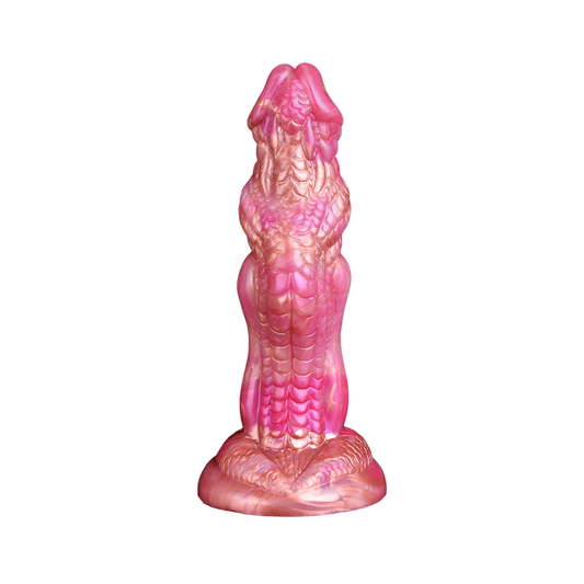 Gode ​​Monstre Noué En Silicone 8 Pouces Rose