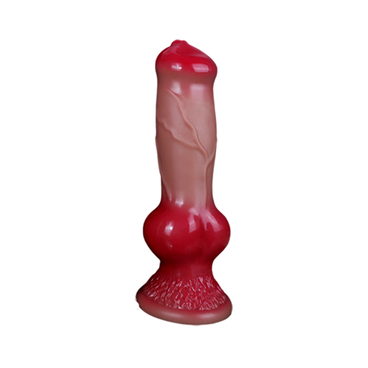 MONSTER DILDO ANAL SILICONE BIG 9 INCH RED SOFT