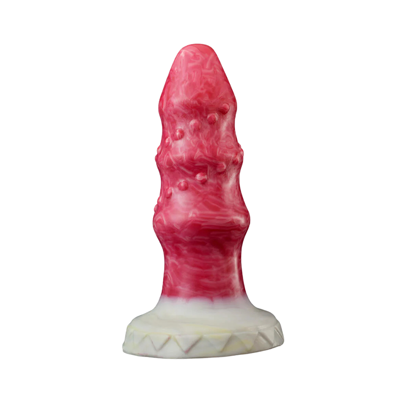 MONSTER DILDO ANAL SILICONE SUCTION  7 INCH PINK