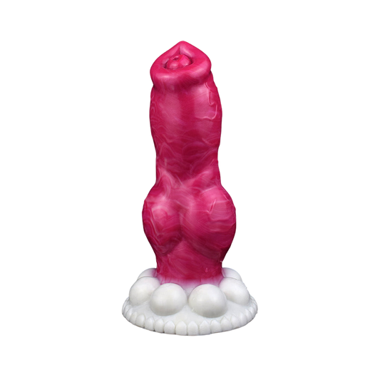 DILDO FANTASY SILICONE POUR CHIEN 8 POUCES ROUGE