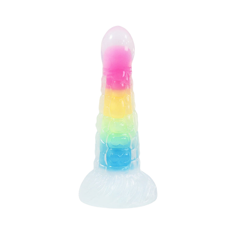 MONSTER DILDO ANAL SILICON GLOW IN THE DARK  7 INCH
