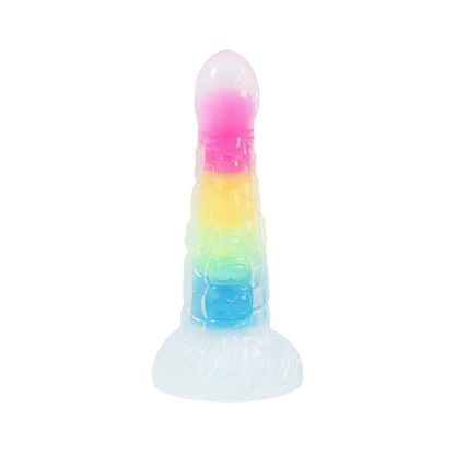 MONSTER DILDO ANAL SILICON GLOW IN THE DARK  7 INCH