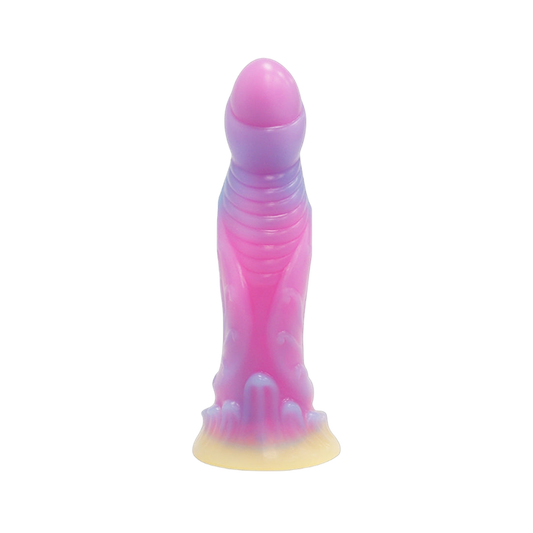 MONSTER DILDO ANAL SMALL SILICONE 6 INCH GLOW IN THE DARK