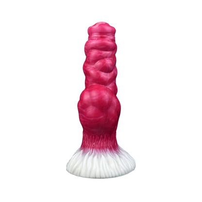 MONSTER DILDO ANAL SUCTICON SILICONE 7 INCH RED