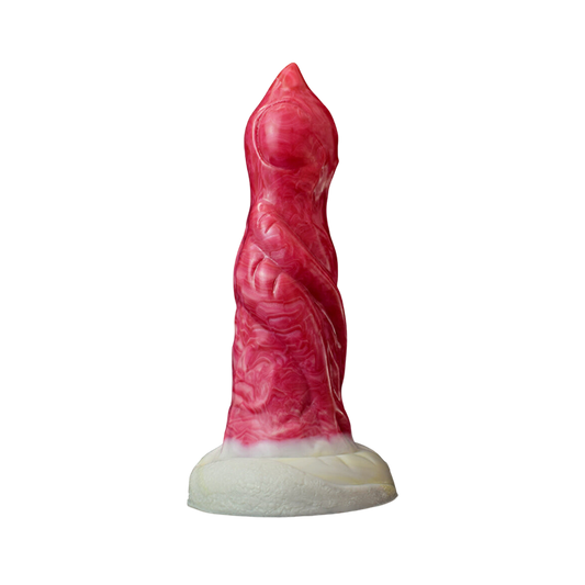 DOG DILDO FANTASY SILICONE 8 POUCES ROSE