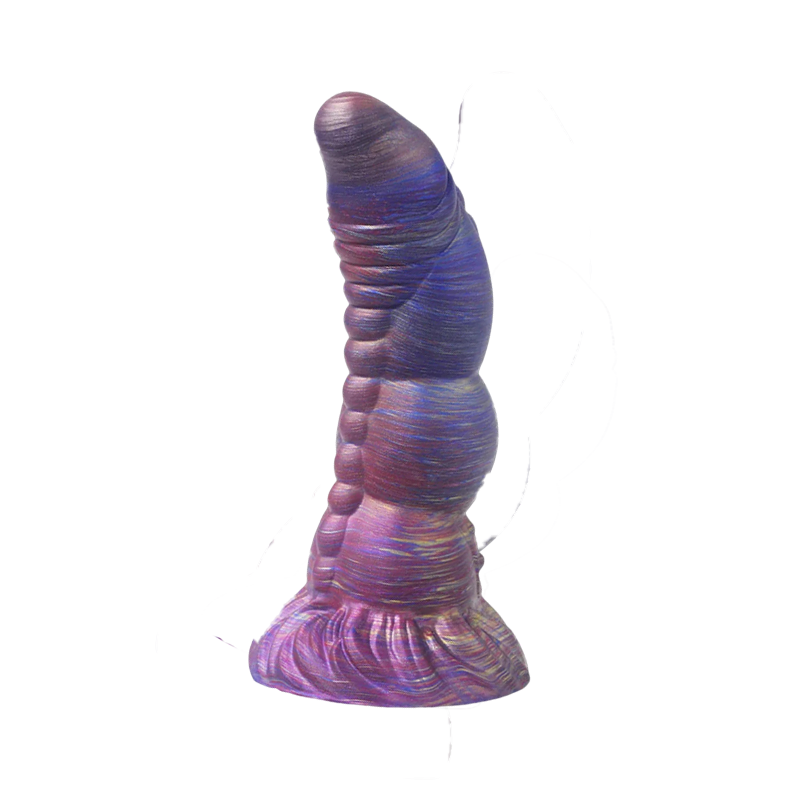 MONSTER ANAL TOYS MEN WEIRD FANTASY SILICONE 8 INCH PURPLE TRAINER