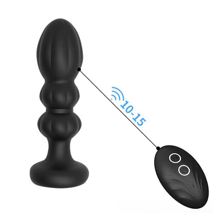 VIBRATING ANAL DILDO MENS 5 INCH BLACK