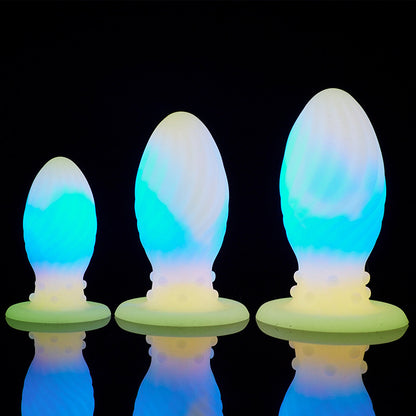 SMALL ANAL DILDO 6 INCH COLORFUL LUMINOUS BEGINNER