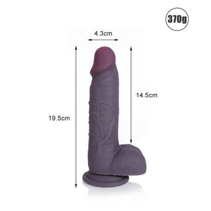 DILDO RÉALISTE EN SILICONE NOIR 10 POUCES 2.0