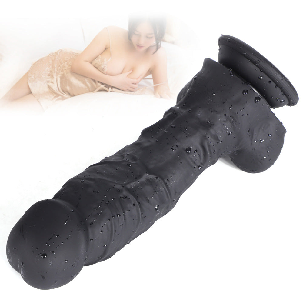 DILDO RÉALISTE EN SILICONE NOIR 7 POUCES BBC