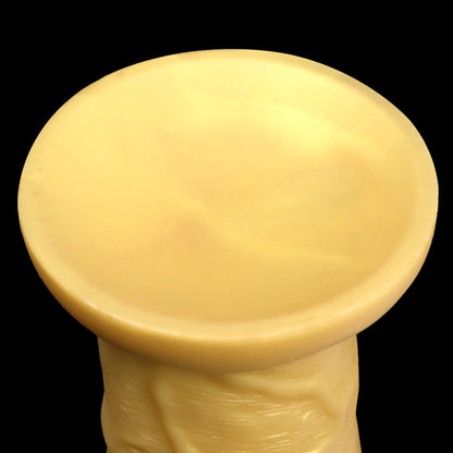 DILDO GÉANT RÉALISTE EN SILICONE 10 POUCES OR