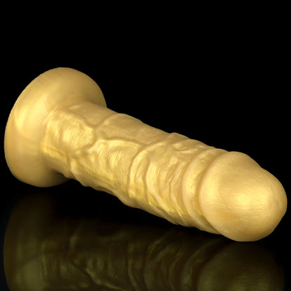 DILDO GÉANT RÉALISTE EN SILICONE 10 POUCES OR