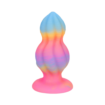 SMALL ANAL DILDO LUMINOUS 6 INCH COLORFUL BEADED