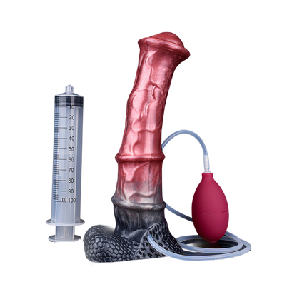 DILDO SQUIRTING HORSE 10 POUCES SILICONE ROSE