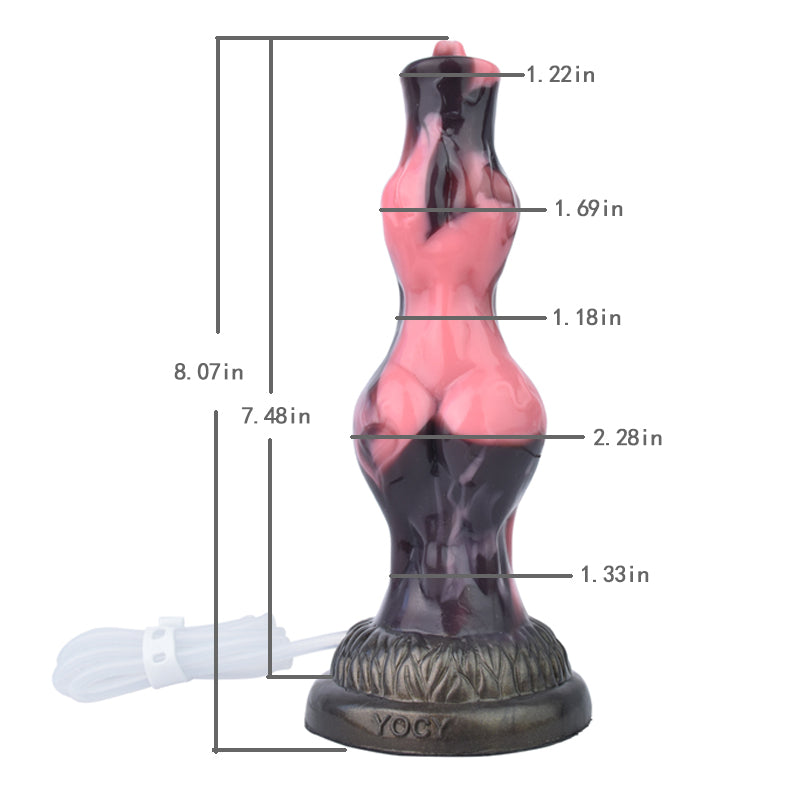 SQUIRTING DILDO ANAL MONSTER 8 INCH PINK K2