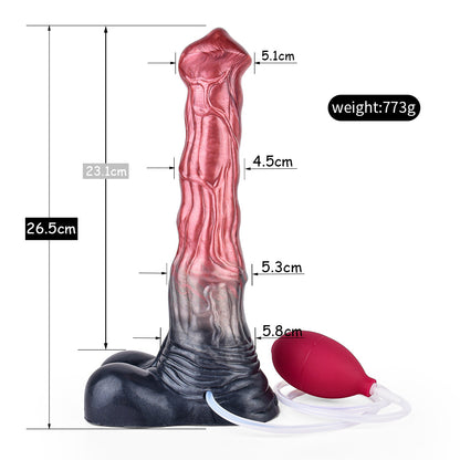 SQUIRTING DILDO ANAL MONSTER 11 INCH SILICONE