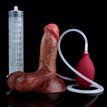 SQUIRTING DILDO ANAL REALISTIC 9 INCH SILICONE P4