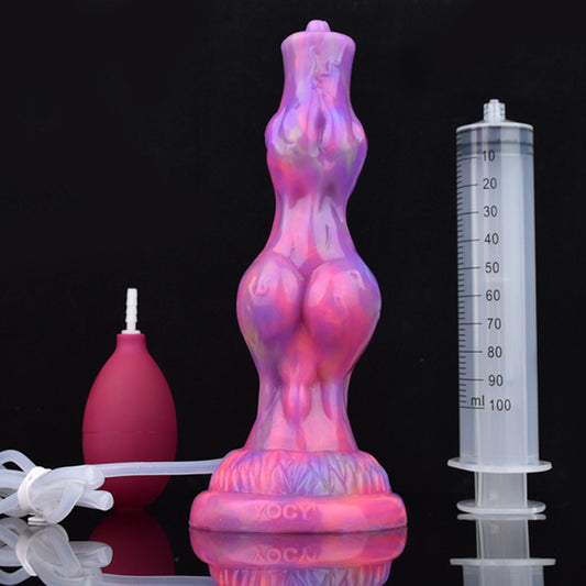 SQUIRTING DILDO ANAL MONSTER 8 INCH PINK