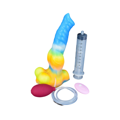 SQUIRTING DILDO ANAL 10 INCH GLOW IN THE DARK