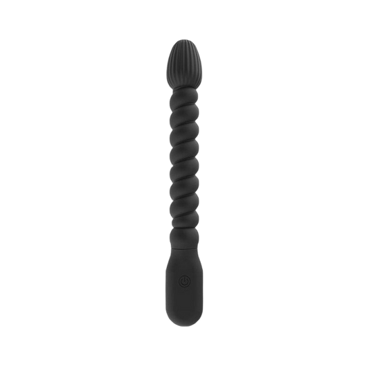 VIBRATAING ANAL TOYS BEGINNER 8 INCH BLACK