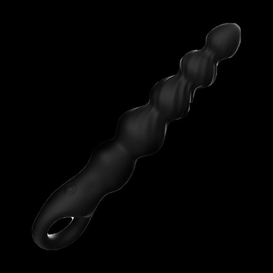 VIBRATING ANAL DILDO BEADED MALE 7 INCH