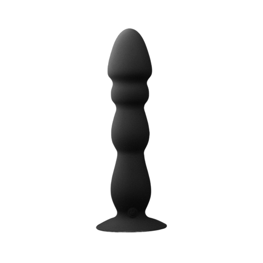 VIBRATING ANAL TOYS FEMALE 6 INCH BLACK